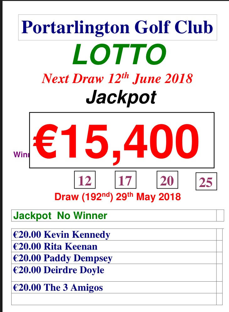 lotto result may 20 2018