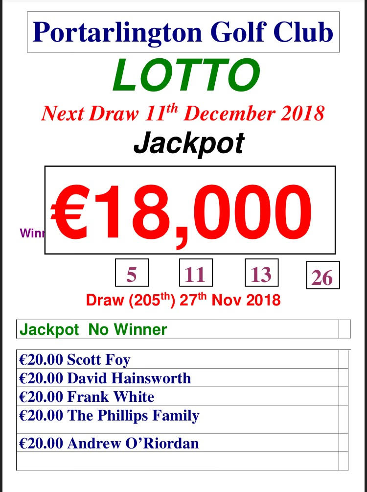 lotto numbers for 26 december 2018